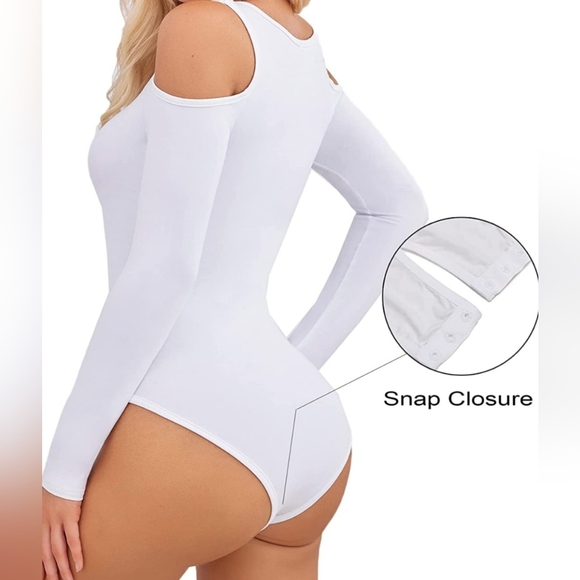 Cold Shoulder Bodysuit - Picture 3 of 4